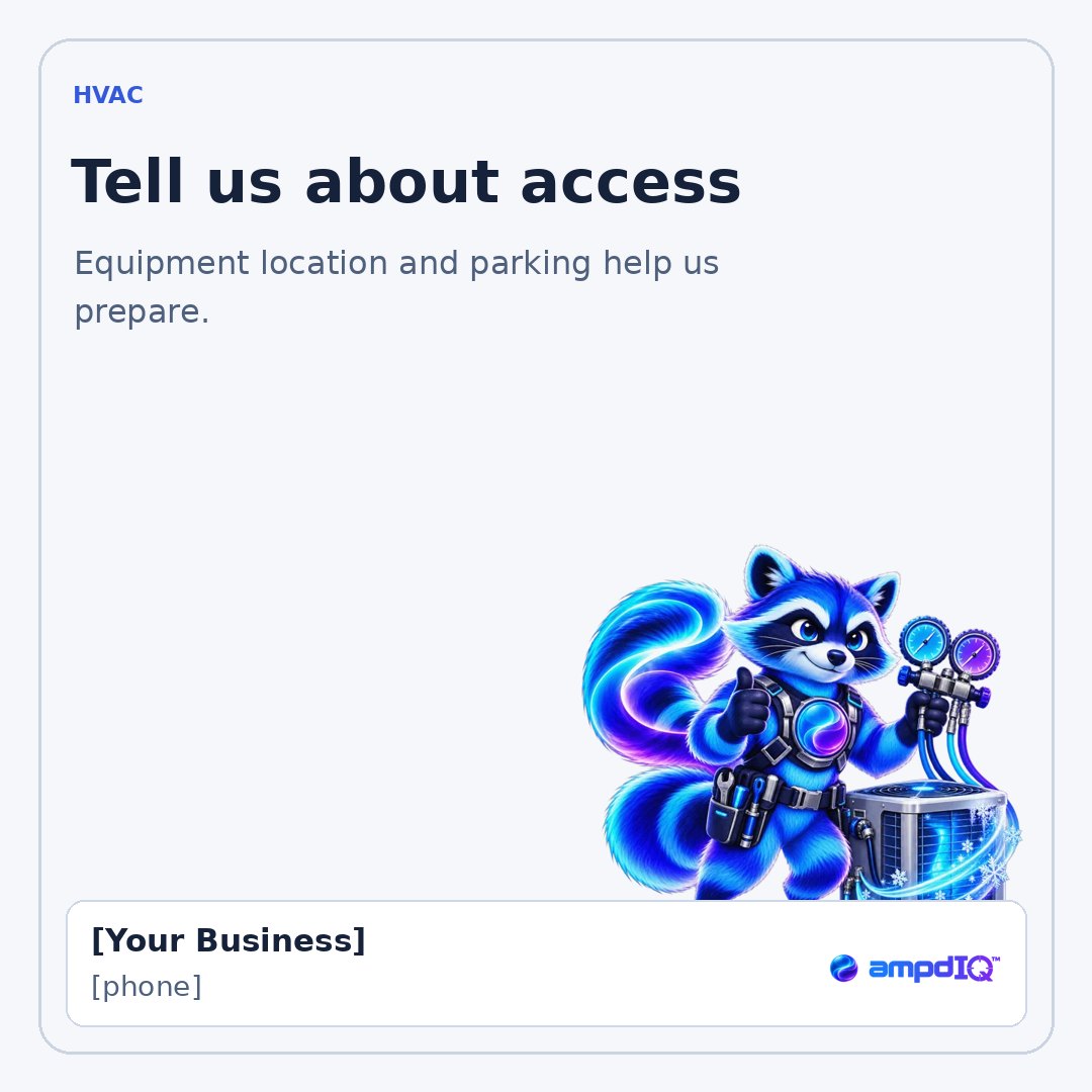 Tell us about access shop post with space for business details